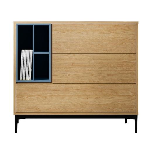Mobile da soggiorno, 103,4 x 39,6 x 95 cm, blu | Collezione Onnie