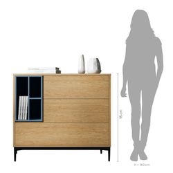Mobile da soggiorno, 103,4 x 39,6 x 95 cm, blu | Collezione Onnie