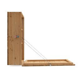 Mueble Bar de Pared Gardiun Cheers 52x22x77,5 cm - Armario de Madera con Baldas, Puerta Frontal y Función Convertible en Mesa para Espacios Pequeños