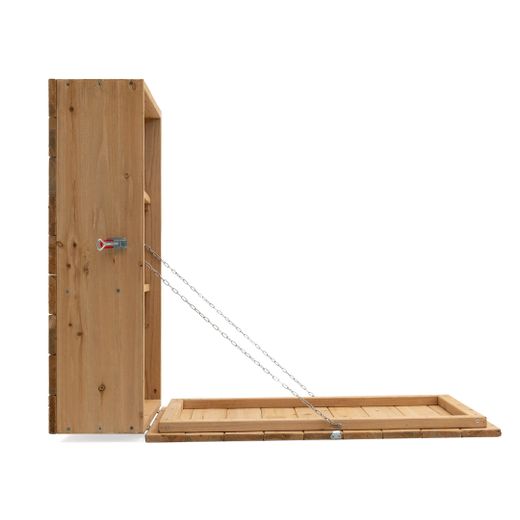 Mueble Bar de Pared Gardiun Cheers 52x22x77,5 cm - Armario de Madera con Baldas, Puerta Frontal y Función Convertible en Mesa para Espacios Pequeños