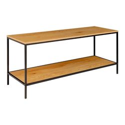 Mueble TV, 100 x 36 x 45 cm, de madera y acero en roble y negro | Colección  Vita