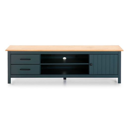 Mobile TV, 158 x 40 x 47 cm, in legno di pino blu | Collezione Miranda