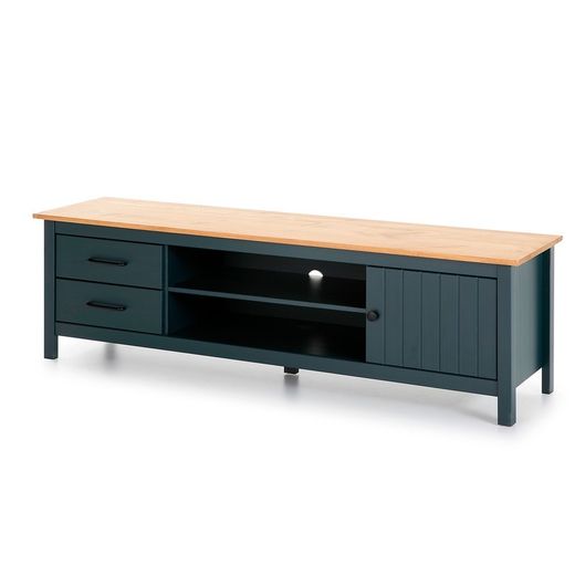 Mobile TV, 158 x 40 x 47 cm, in legno di pino blu | Collezione Miranda