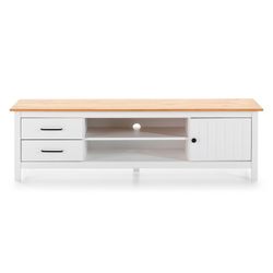 Mobile TV, 158 x 40 x 47 cm, in legno di pino bianco | Collezione Miranda