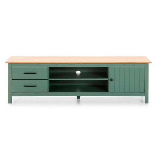 Mobile TV, 158 x 40 x 47 cm, in legno di pino verde | Collezione Miranda
