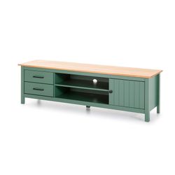 Mobile TV, 158 x 40 x 47 cm, in legno di pino verde | Collezione Miranda