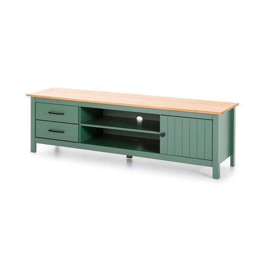 Mobile TV, 158 x 40 x 47 cm, in legno di pino verde | Collezione Miranda