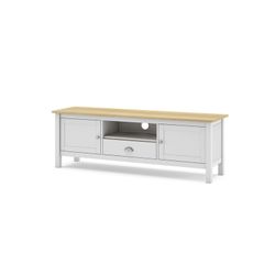 Mobile TV, 158 x 40 x 53 cm, in legno di pino bianco | Collezione Misti