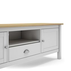 Mobile TV, 158 x 40 x 53 cm, in legno di pino bianco | Collezione Misti