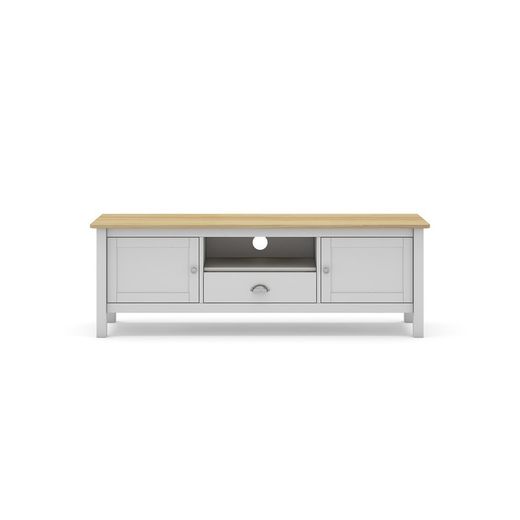 Mobile TV, 158 x 40 x 53 cm, in legno di pino bianco | Collezione Misti