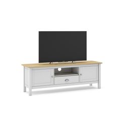Mobile TV, 158 x 40 x 53 cm, in legno di pino bianco | Collezione Misti