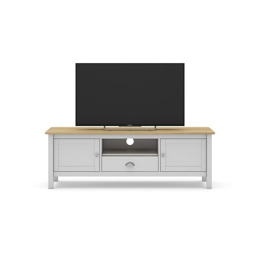 Mobile TV, 158 x 40 x 53 cm, in legno di pino bianco | Collezione Misti