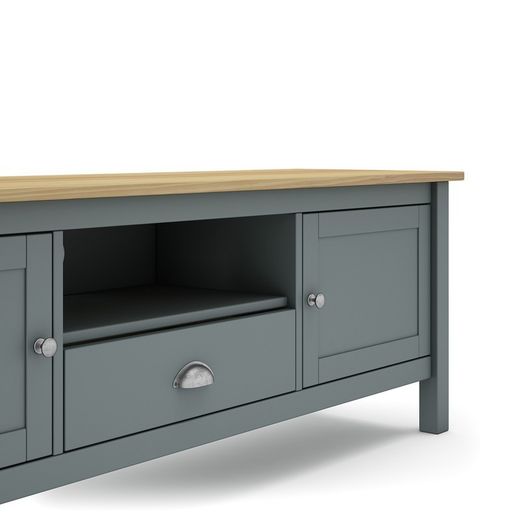 Mobile TV, 159 x 40 x 53 cm, in legno di pino verde | Collezione Misti