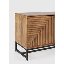 Mueble TV, 160 x 40 x 58 cm, de madera de mango en natural | Colección Nereida