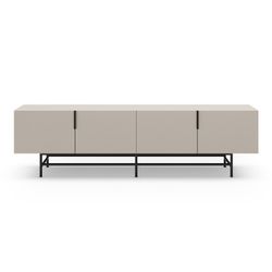 Mobile TV, 200 x 35 x 63,5 cm, in legno colore crema | Collezione Eldia