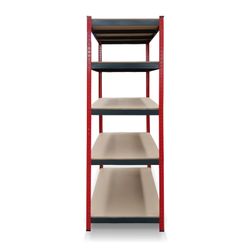 Pack 2 Estanterías Metálicas CATTERHOUSE Rack Cargo Advance 90 - 90x40x180 cm, Acero Galvanizado y MDF, Baldas Ajustables, Ideal para Almacenamiento Industrial y Hogar