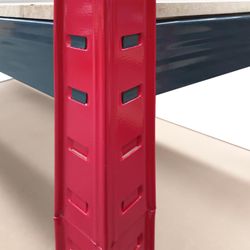 Pack 2 Estanterías Metálicas CATTERHOUSE Rack Cargo Advance 90 - 90x40x180 cm, Acero Galvanizado y MDF, Baldas Ajustables, Ideal para Almacenamiento Industrial y Hogar