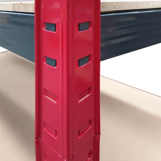 Pack 2 Estanterías Metálicas CATTERHOUSE Rack Cargo Advance 90 - 90x40x180 cm, Acero Galvanizado y MDF, Baldas Ajustables, Ideal para Almacenamiento Industrial y Hogar