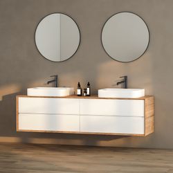 Grifos de Lavabo Monomando K2O Lusso Zen Negro Mate, Aireador y Cartucho Cerámico