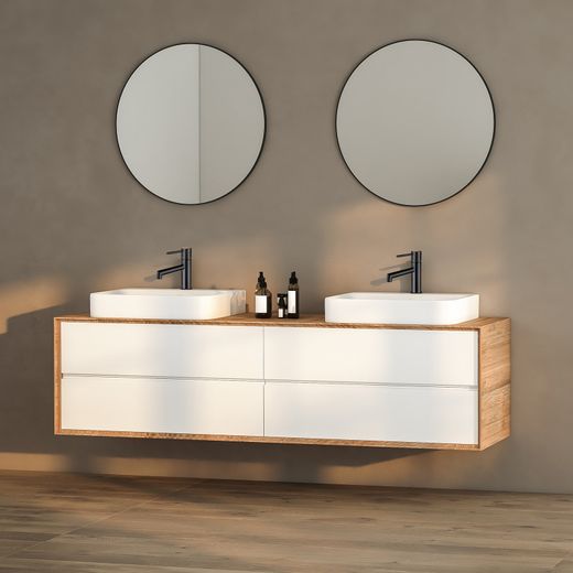 Grifos de Lavabo Monomando K2O Lusso Zen Negro Mate, Aireador y Cartucho Cerámico