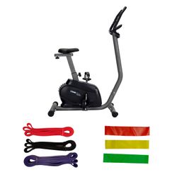 Pack Bicicleta Estática Keboo con Bandas Elásticas y Pantalla LCD