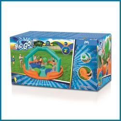 Parc aquatique gonflable Bestway Dodge & Drench 450x450x268 cm avec balle suspendue