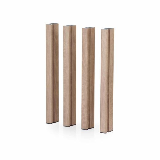 Patas de aluminio efecto madera para jardinera Mondum, 75 cm