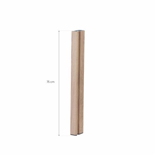 Patas de aluminio efecto madera para jardinera Mondum, 75 cm