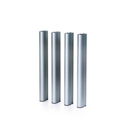 Patas de aluminio para jardinera Mondum Mediterráneo, 42,5 cm, plateadas