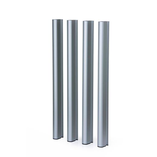 Patas de aluminio para jardinera Mondum Mediterráneo, 62,5 cm, plateadas
