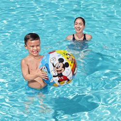 Bola Inflável Bestway Mickey Mousse 51 cm Multicolor com Válvula de Segurança