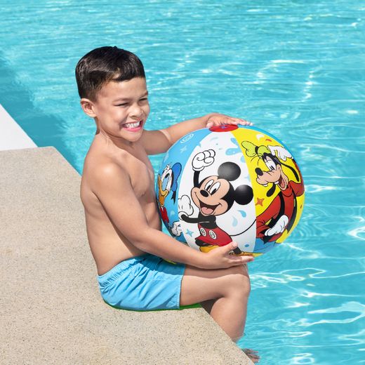 Bola Inflável Bestway Mickey Mousse 51 cm Multicolor com Válvula de Segurança