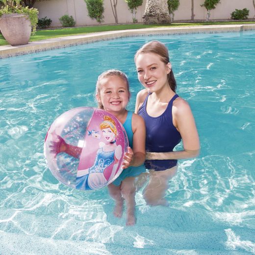 Bola inflável Disney Princess rosa Bestway 51 cm