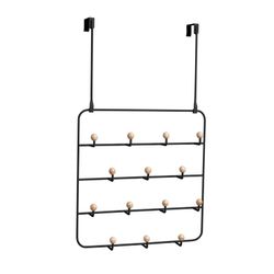 Portabastoni da parete, 36 x 9 x 60 cm, in metallo nero | Collezione Metallic
