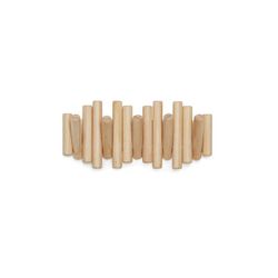 Portabastoni da parete, 38 x 4 x 17 cm, in legno di pino naturale | Collezione Picket