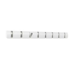Portabastoni da parete, 81 x 6 x 3 cm, in legno di pioppo e ABS bianco | Collezione Flip