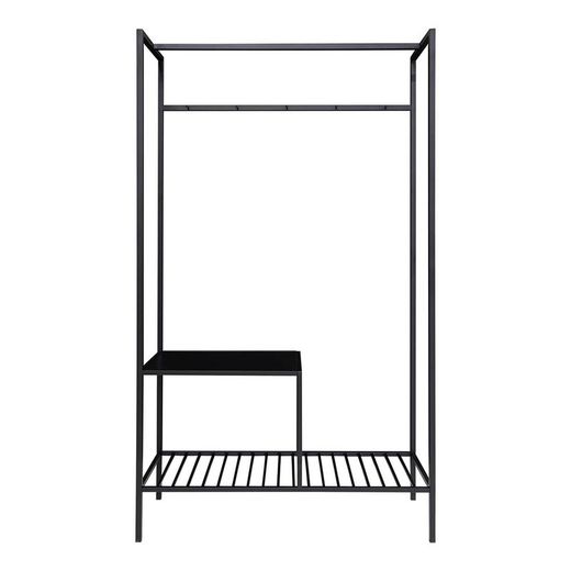 Portabastoni da terra, 101 x 38 x 170 cm, in acciaio e legno nero | Collezione Vita