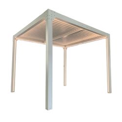 Pérgola Bioclimática Somerset 3x3 con Lamas Ajustables y LED - 9m²