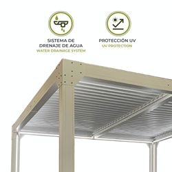 Pérgola Bioclimática Somerset 3x3 con Lamas Ajustables y LED - 9m²