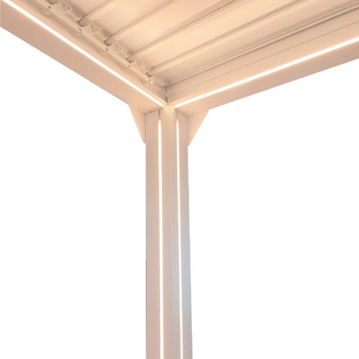 Pérgola Bioclimática Somerset 3x3 con Lamas Ajustables y LED - 9m²
