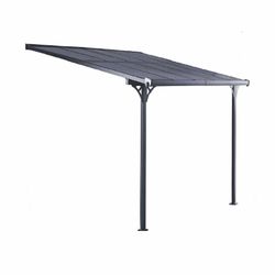 Pérgola de Pared Gardiun Elliot 11 m² (435x254x220/260 cm) en Aluminio con Paneles de Policarbonato Anti-UV | Pórticos Ajustables para Exterior