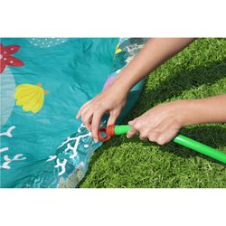 Piscina Alfombra de Jatos de Água Bestway Ø165 cm Estampado Marinho Azul