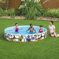 Piscina Autoportante per Bambini Bestway Fill N' Fun 244x46 cm Dinosauri