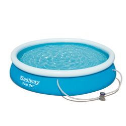 Piscine Autoportante Démontable Bestway Fast Set 366x76 cm Bleue avec Filtre à Cartouche