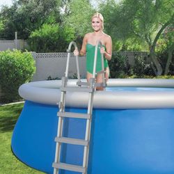 Piscine Démontable Autoportante Bestway Fast Set Ø457x122 cm avec Filtre et Couverture Solaire