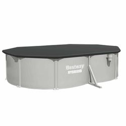 Piscina fuori terra in acciaio Bestway Hydrium ovale con filtro a sabbia 500x366x122 cm