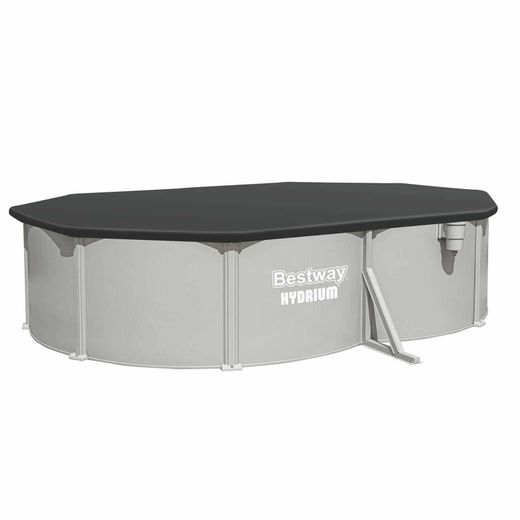 Piscina fuori terra in acciaio Bestway Hydrium ovale con filtro a sabbia 500x366x122 cm