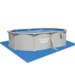 Piscina fuori terra in acciaio Bestway Hydrium ovale con filtro a sabbia 500x366x122 cm