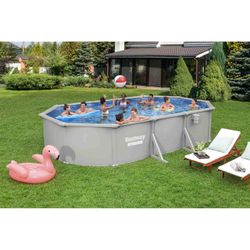 Piscina fuori terra ovale in acciaio Bestway Hydrium 610x366 cm con filtro a sabbia