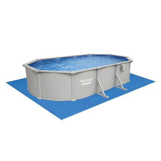 Piscina fuori terra ovale in acciaio Bestway Hydrium 610x366 cm con filtro a sabbia